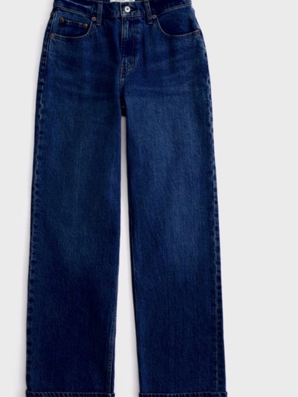 Abercrombie & Fitch Dark Indigo Straight-Leg Women's Jeans